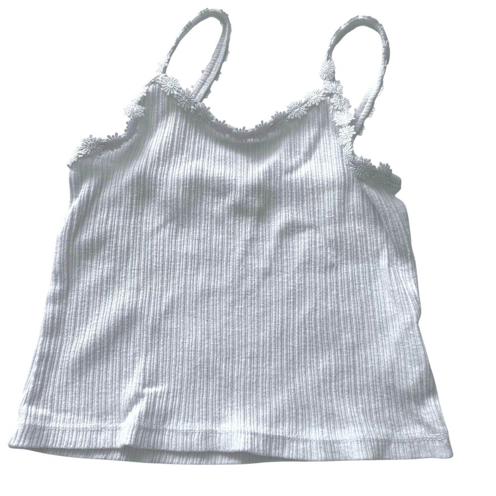 Old Navy Ribbed Daisy Strap Tank - Size Small (6/7)